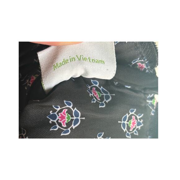 Vera Bradley Hipster Crossbody Classic Black Microfiber Quilted Bag 14529 - Picture 9 of 14